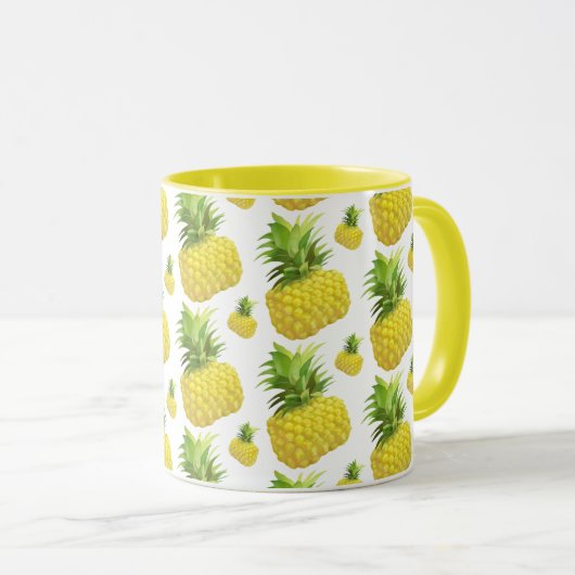 Mug Illustration d'ananas (Devant droit)