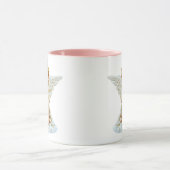Mug Illustration d'ange priant mignon blanc (Centre)