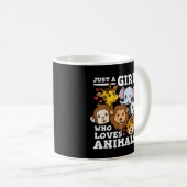 Mug Illustration d'animaux mignons du zoo éléphant et (Devant droit)