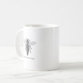 Mug Illustration d'antiquité de l'insecte de la reine  (Devant gauche)