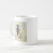 Mug Illustration d'antiquité de l'insecte de la reine  (Devant gauche)