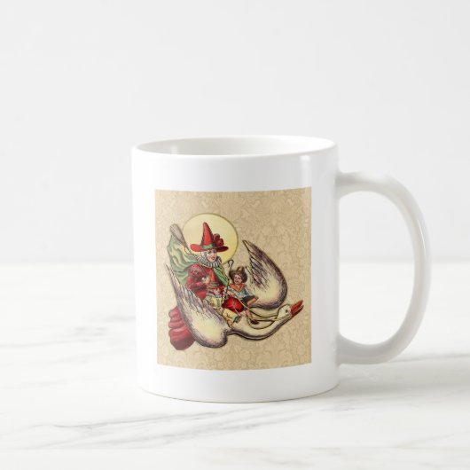 Mug Illustration d'antiquité de Mère Goose Child (Droite)