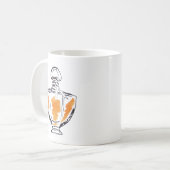 Mug Illustration d'aquarelle de mode de bouteille de p (Devant gauche)