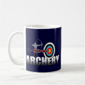 Mug Illustration d'archers de cible de Londres de tir (Gauche)