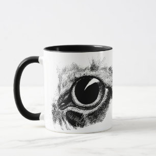 Mug Illustration d'art animal Chats Oeil Vintage dessi