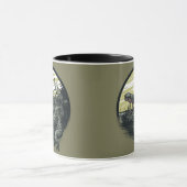 Mug Illustration d'art de marais à alligator féroce (Centre)