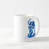 Mug Illustration d'art de sirène (Devant droit)