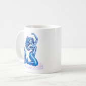 Mug Illustration d'art de sirène (Devant gauche)
