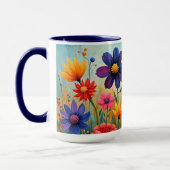 Mug Illustration d'art folklorique floral (Gauche)