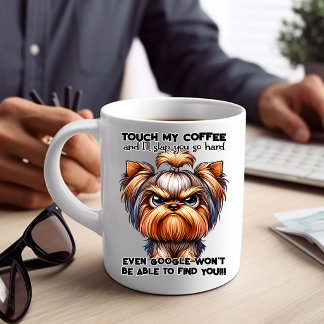 Mug Illustration d'art humoristique de chien drôle et
