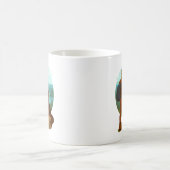 Mug Illustration d'aventure de fille et de chien de mo (Centre)