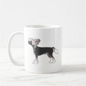 Mug Illustration de base de la race chinoise Crested T (Gauche)