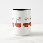 Mug Illustration de bateau de liberté nautique (Centre)