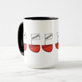 Mug Illustration de bateau de liberté nautique (Devant gauche)