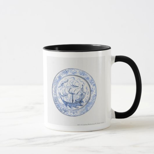 Mug Illustration de bateau de plat du 16ème siècle (Droite)