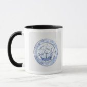 Mug Illustration de bateau de plat du 16ème siècle (Gauche)