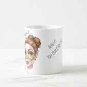 Mug Illustration de beauté de masquerade florale (Centre)