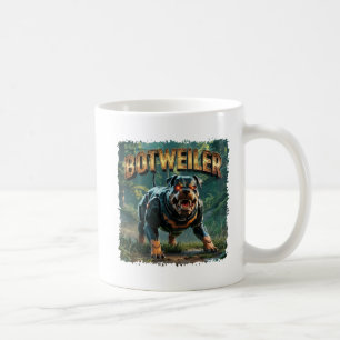 Mug Illustration de Botweiler – Rottweiler Robot Drôle