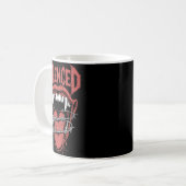 Mug Illustration de bouche de cri silencieux (Devant gauche)