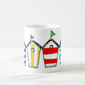 Mug Illustration de cabane de plage colorée (Centre)