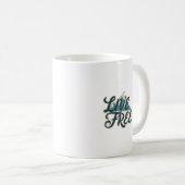 Mug Illustration de cactus en fleurs « Continuez à gra (Devant droit)