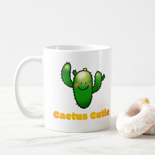 Mug Illustration de cactus souriant mignon