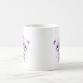 Mug Illustration de câlin de chiot et chaton mignon (Centre)