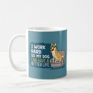 Mug Illustration de canapé avec citation amusante de c