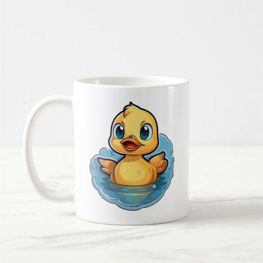 Mug Illustration de canard de dessin (Gauche)
