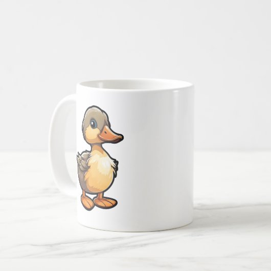 Mug Illustration de canard de dessin (Devant gauche)