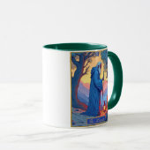 Mug Illustration de carte de tarot, l'Ermite (Devant droit)