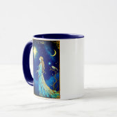 Mug Illustration de carte de tarot, L'Étoile (Devant gauche)