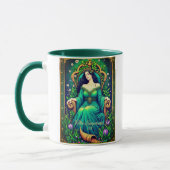 Mug Illustration de carte de tarot, l'Impératrice (Gauche)