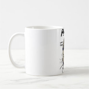 Mug Illustration de casque audio rétro urbain
