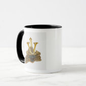 Mug Illustration de casque samouraï du 16ème siècle (Devant gauche)