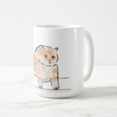 Mug Illustration de chat à l'aquarelle mignonne (Devant droit)