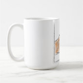 Mug Illustration de chat à l'aquarelle mignonne (Gauche)