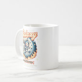 Mug Illustration de chat astronaute de galaxie mignon (Devant gauche)