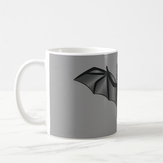 Mug Illustration De Chat Cartoon Cute Sur Grey (Gauche)