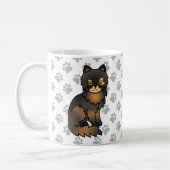 Mug Illustration de chat de dessin animé mignon Persan (Gauche)