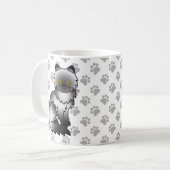 Mug Illustration de chat de dessin animé mignon persan (Devant gauche)