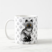 Mug Illustration de chat de dessin animé mignon persan (Gauche)