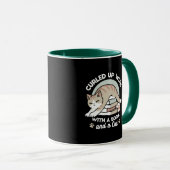 Mug Illustration de chat Lover - Curled Up & Cosy (Devant droit)
