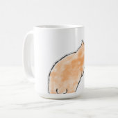 Mug Illustration de chat mignonne à l'aquarelle (Devant gauche)