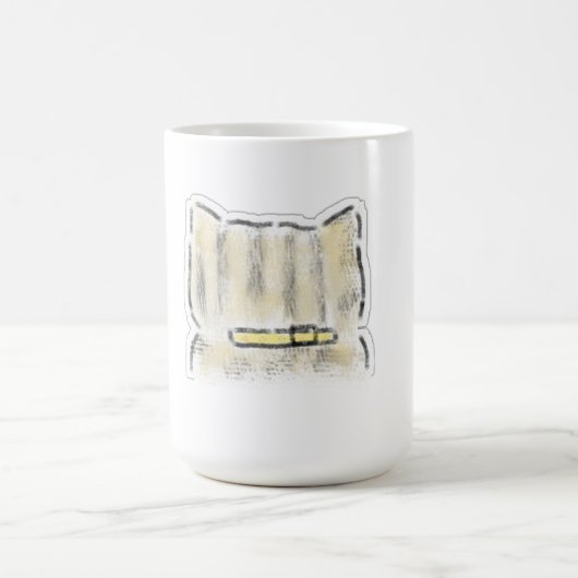 Mug Illustration de chat mignonne à l'aquarelle (Centre)