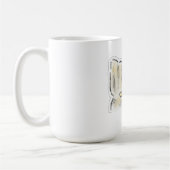 Mug Illustration de chat mignonne à l'aquarelle (Gauche)