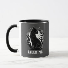 Illustration de chat noir | Salem