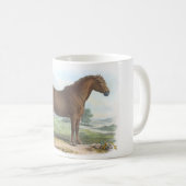 Mug Illustration de cheval lourd, Suffolk Punch (Devant droit)