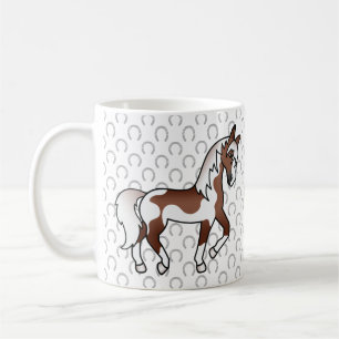Mug Illustration de cheval trottant de dessin animé Pi