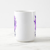 Mug Illustration de cheval violet vibrant (Centre)
